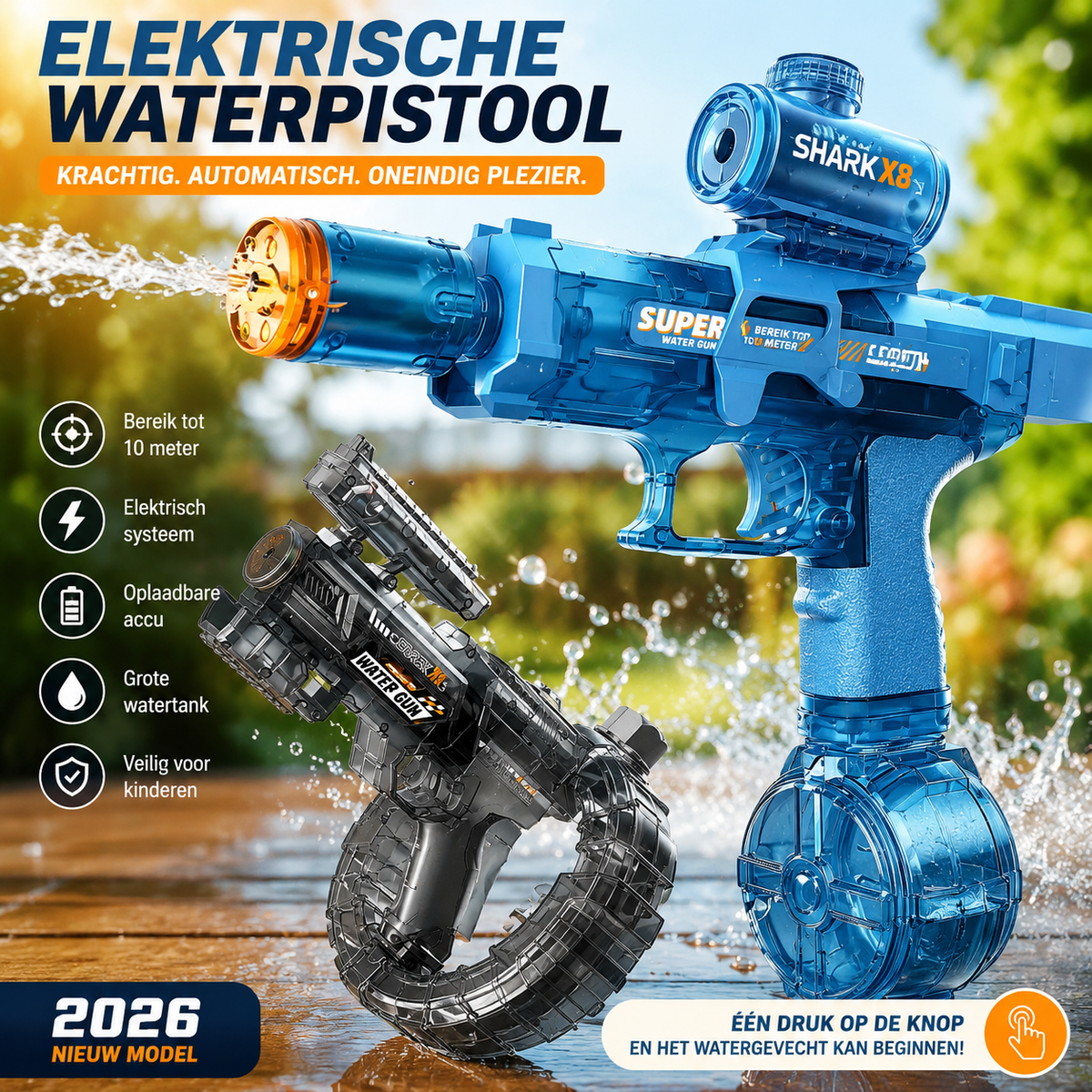 HydroBlast™ – Elektrisch Waterpistool