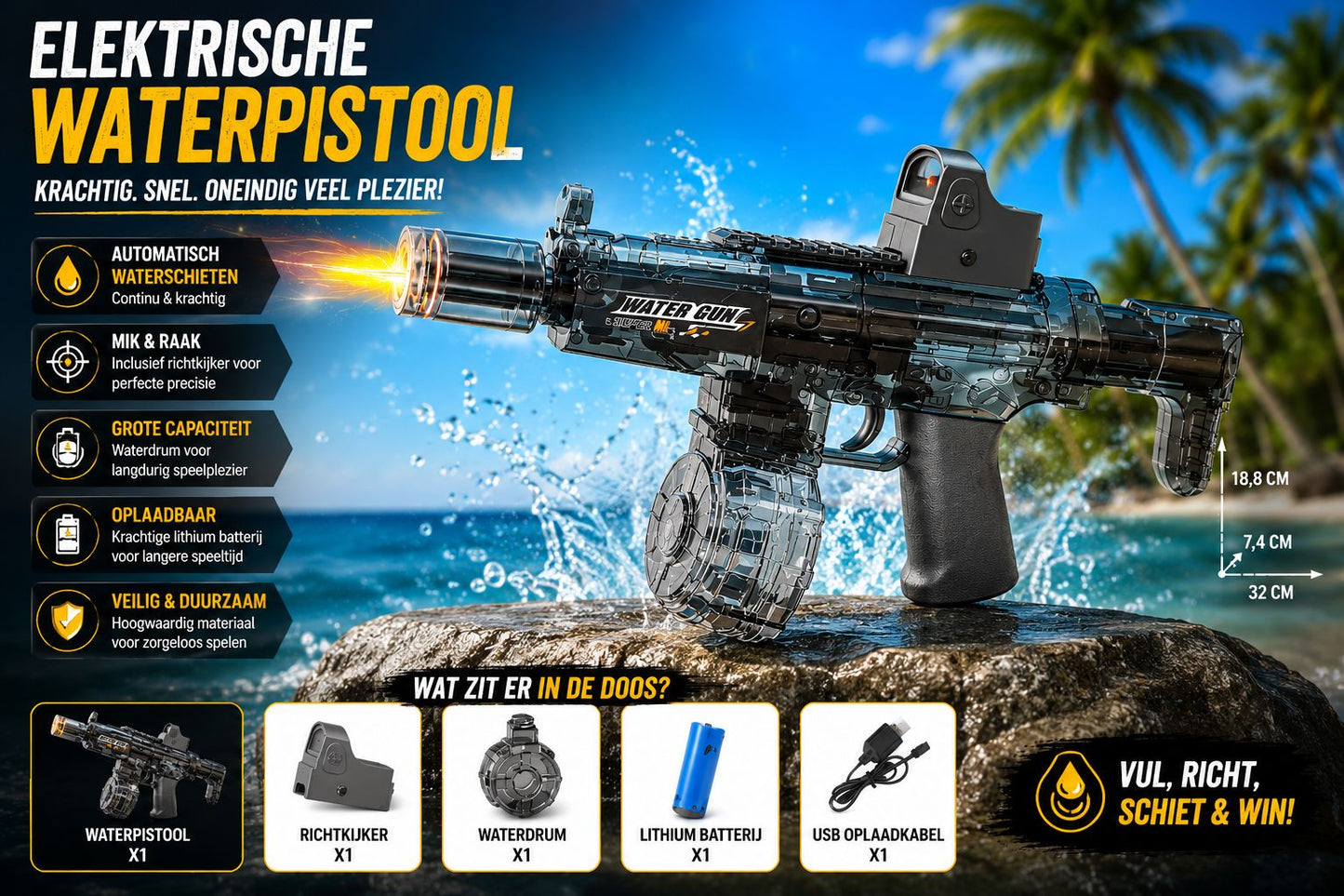 HydroBlast™ – Elektrisch Waterpistool 2