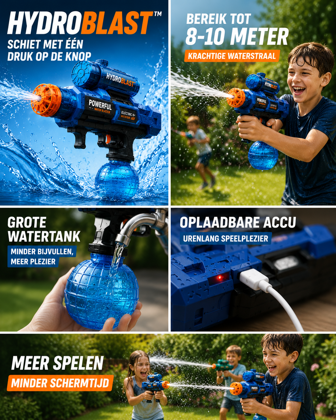 HydroBlast™ – Elektrisch Waterpistool