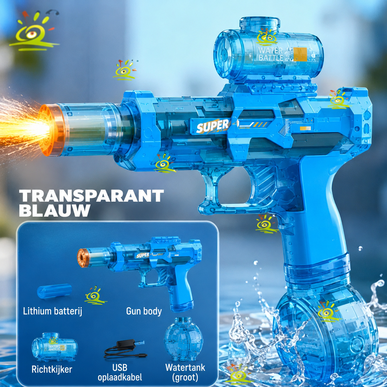 HydroBlast™ – Elektrisch Waterpistool